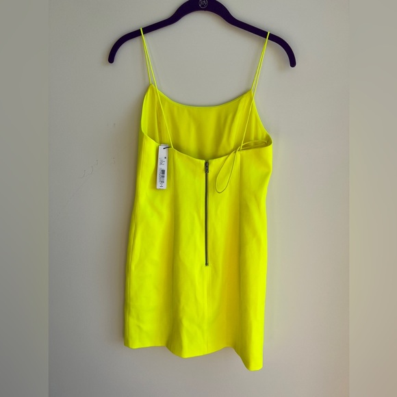 NWT Alice and Olivia Neon Yellow Dress - Picture 3 of 5